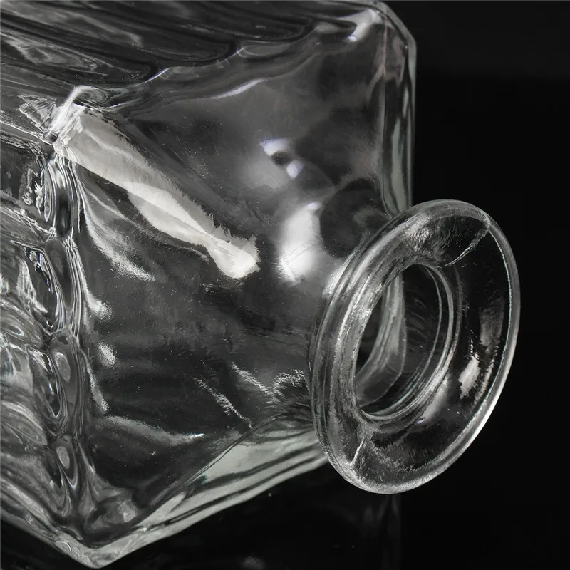 Барные инструменты 900 мл винтажный графин стеклянный Ликер Виски Хрустальная бутылка Пробка для вина скотч