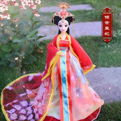 Ancient Dress Doll Chinese Imperial Concubine Court Fairy Suit Joints Beautiful Girl Princess Dolls with Clothes - Цвет: T