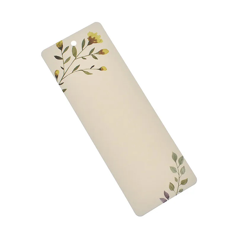 40 шт. красочные цветочные печатные пустые закладки вечерние прямоугольные