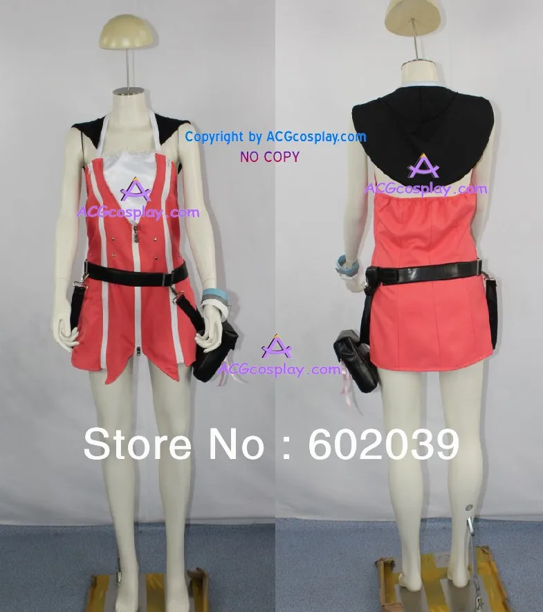 Фото Костюм для косплея Kingdom Hearts 2 Kairi розовое платье с сумкой и браслетом |