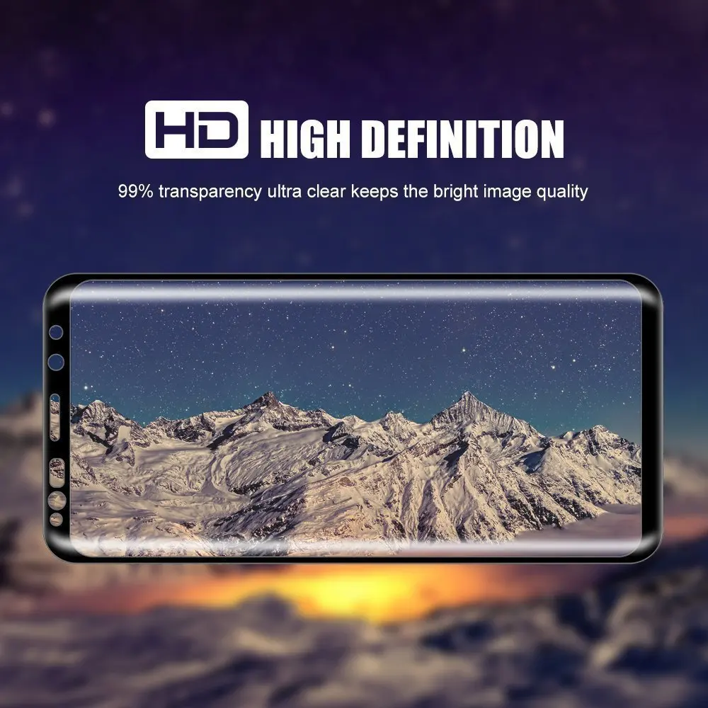 S8 S8 Plus 2 шт полное покрытие 3D изогнутое закаленное стекло анти-пузырьковая Защита экрана для samsung Galaxy S8 PLUS S8 Note 8