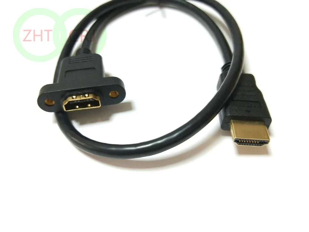 HDMI совместимый Удлинительный кабель с штекером на гнездо 60 см|male to female|male malemale male |