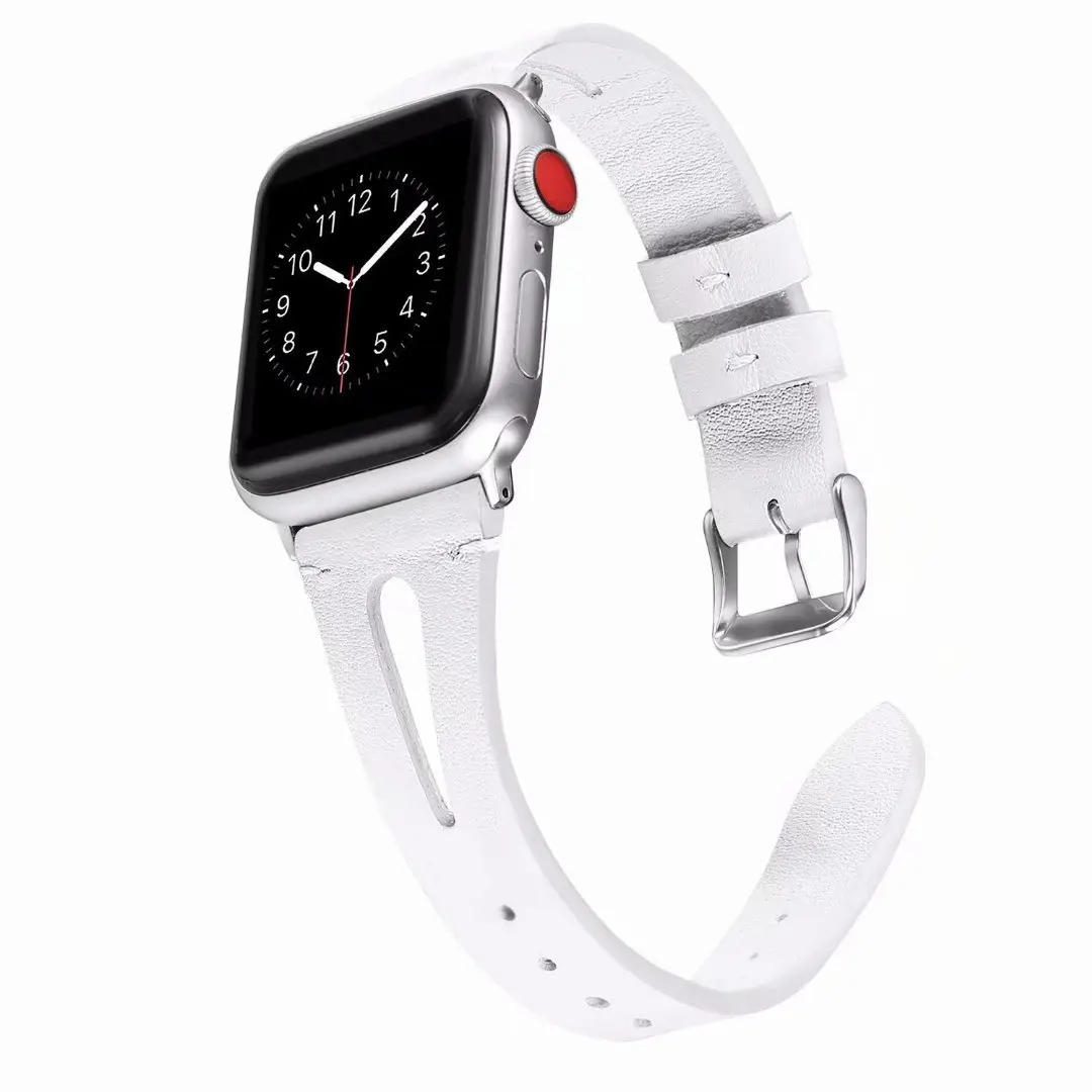 Новейшая Высококачественная петля для Apple Watch кожаный ремешок 40 мм 44 iwatch 38 42 серии