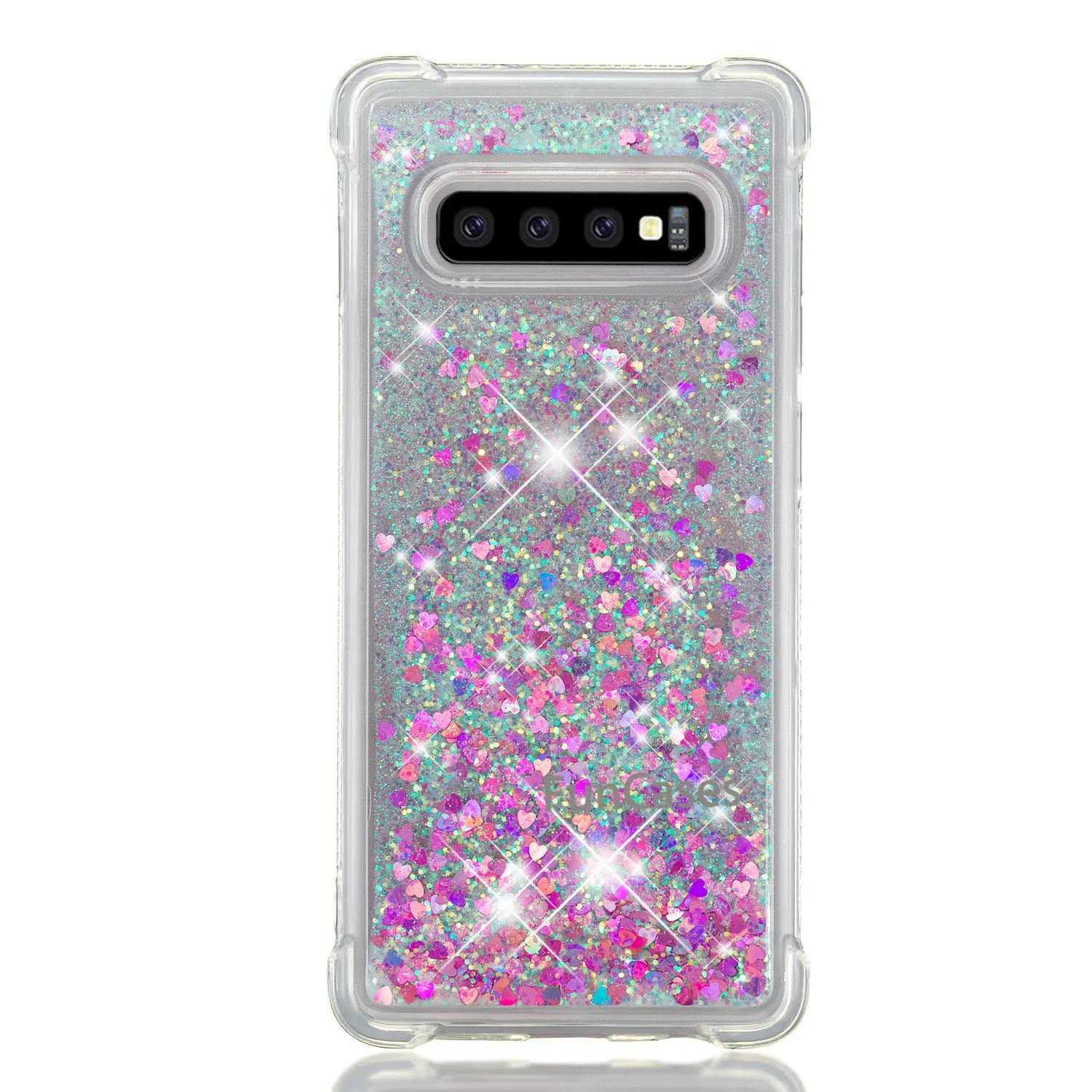 Зыбучих песков с блестками для samsung Galaxy S10 + Plus чехол Блестящий Алмаз прозрачный