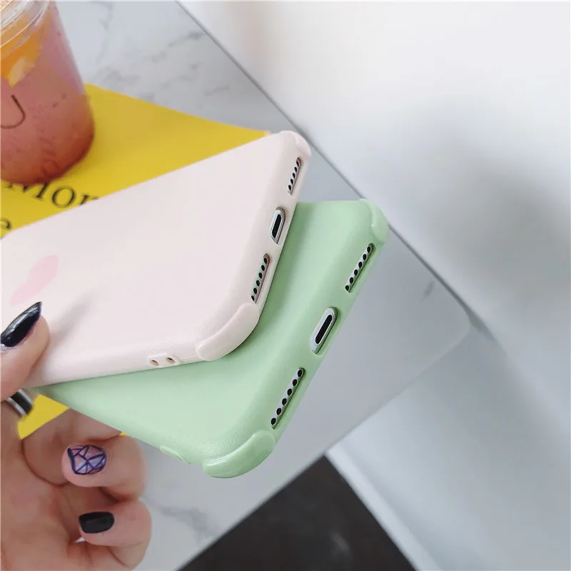 Чехол lovebay для iPhone 7 8 6 6S Plus карамельный цвет любовь сердце чехол телефона XR Xs Max X