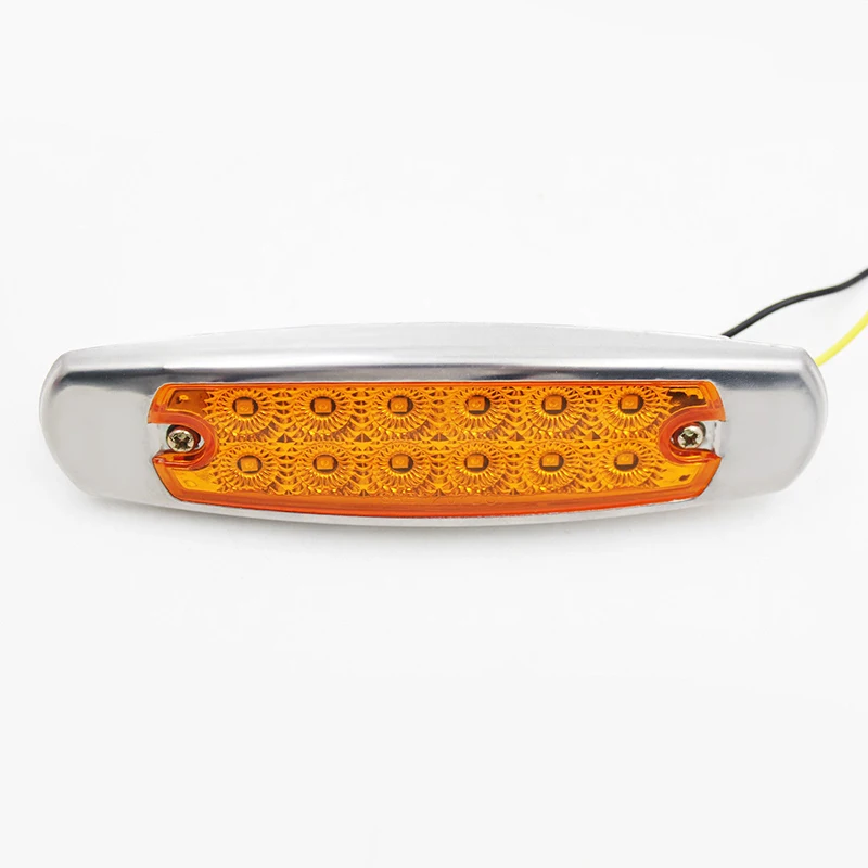 10x158*47*13 мм 12LED 12 V/24 V DC супер яркий желтый автомобильный Тяжелый Грузовик Боковые