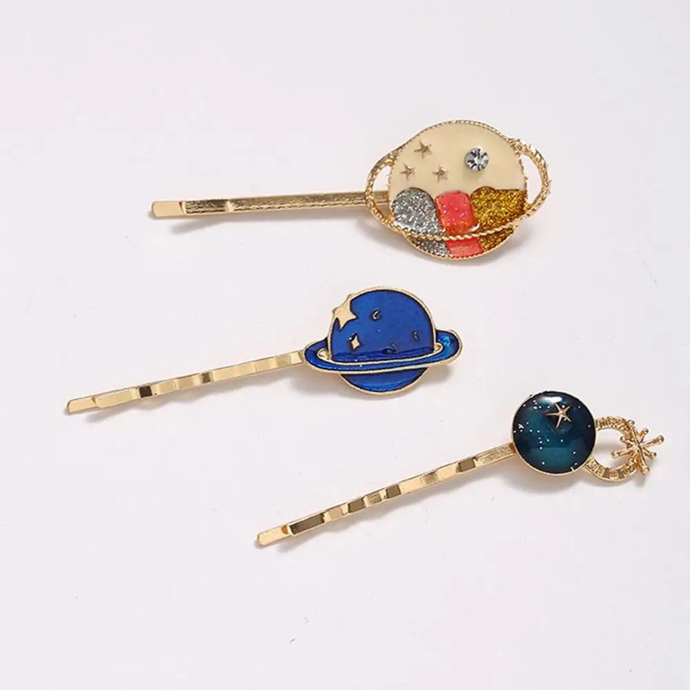 Женские волнистые заколки для волос 3 шт./компл. с эффектом капель звездное небо