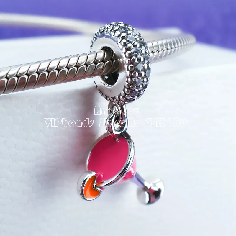 Подвеска из стерлингового серебра 925 пробы с фруктовым коктейлем смешанной