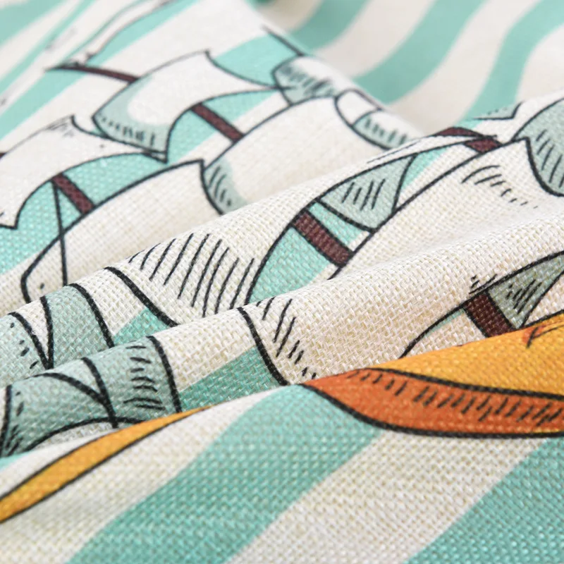 Морской серии печать полосой диван наволочка Nap Throw Наволочка автомобиля Decorbox