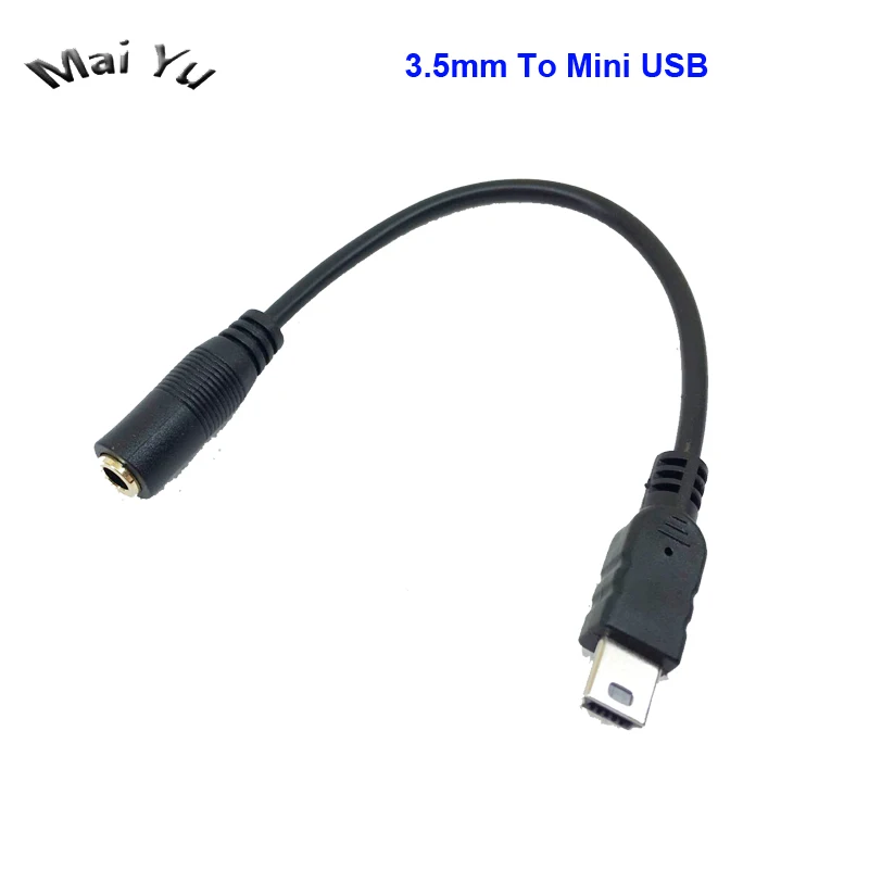Профессиональный 3 5 мм стерео джек к Мини USB адаптер микрофонный кабель для