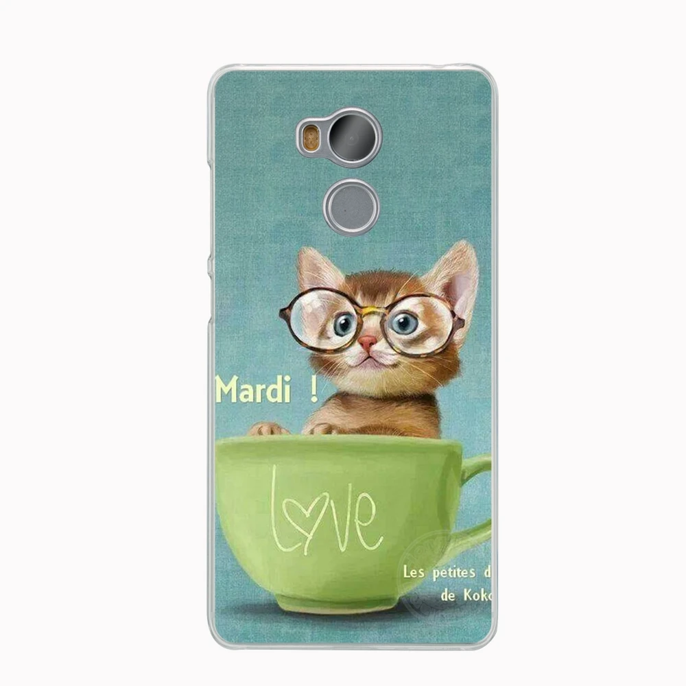 HAMEINUO чехол для телефона с изображением синей Луны милыми котятами Xiaomi redmi 4 1 1s 2 3 3s