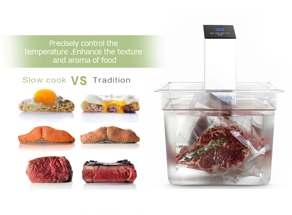 ITOP Электрический Sous Vide использовать с вакуумным упаковщиком Кук вакуумной