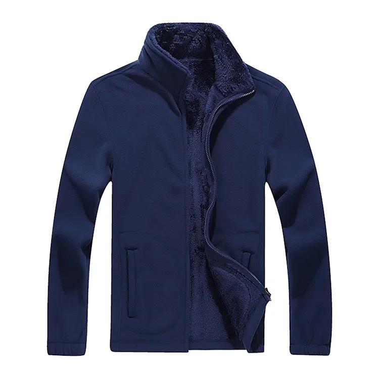 Asian Size Blue NaranjaSabor осень зима флисовые толстовки мужские куртки толстые армейские мужские пальто мужские толстовки Мужская брендовая одежда 7XL 8XL - Цвет: Asian Size Blue