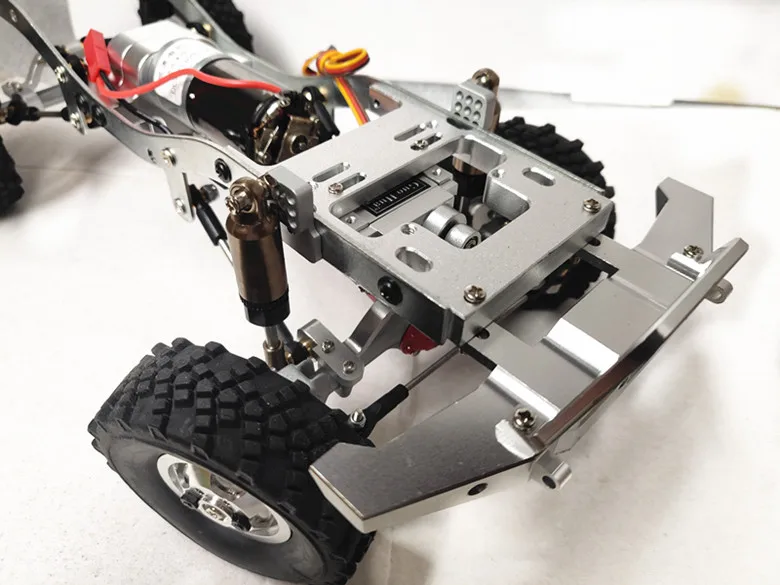 WPL C14 C24 RC запчасти для автомобилей Обновление полностью металлический каркас шасси