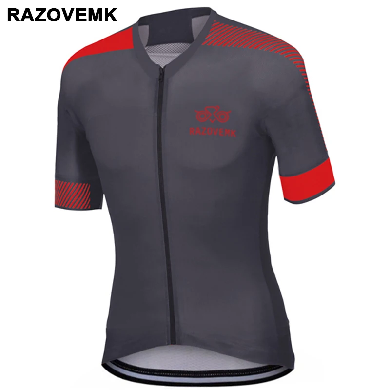 2018 RAZOVEMK Велоспорт Джерси летняя велосипедная Одежда Mtb рубашка короткая майка Ropa
