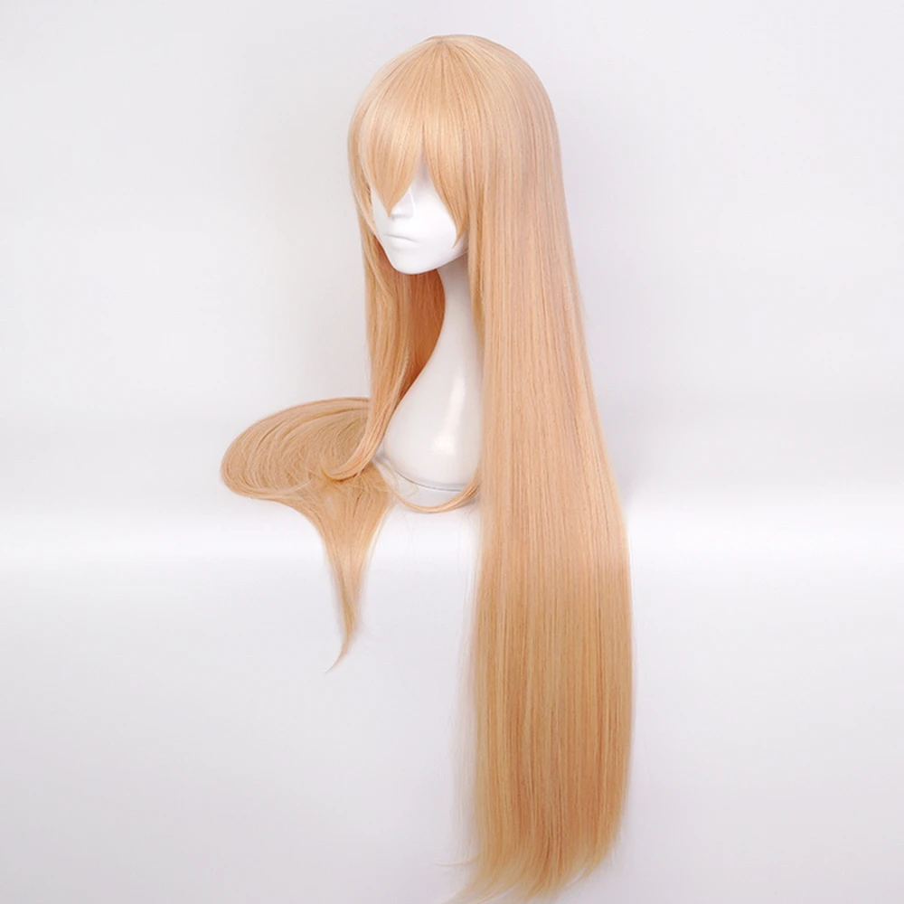 Высокое качество Himouto! Umaru-chan мультипликационный персонаж дома Умару косплей парик Синтетический светильник для волос оранжевый длинный прямой костюм для Хэллоуина