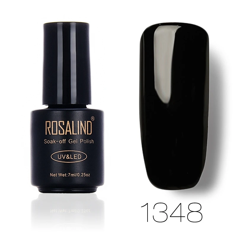 ROSALIND гель 1S 1323-1465 Vernis Полупостоянный обнаженный лак для ногтей 7 мл замачиваемый лак для ногтей маникюрный гель лак - Цвет: 1348