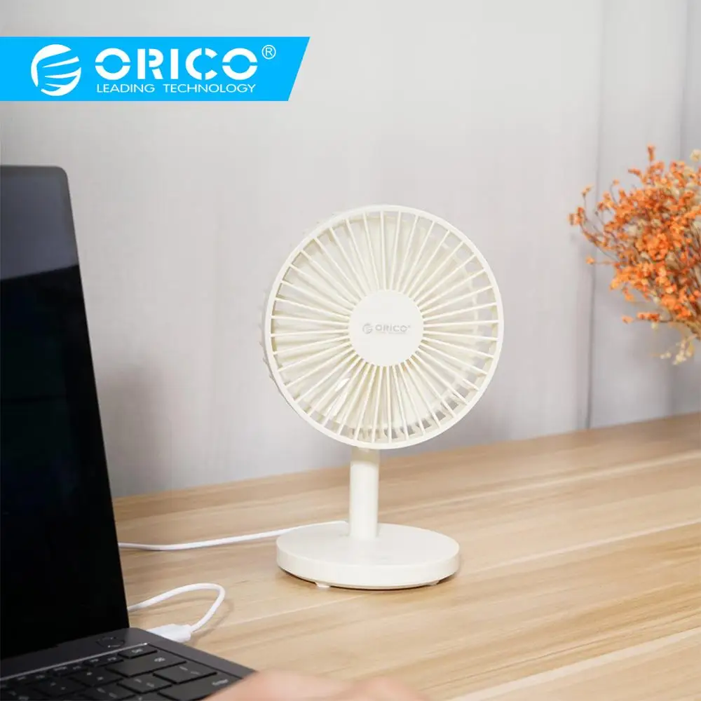 Портативный ручной вентилятор ORICO с USB зарядкой для охлаждения воздуха летний