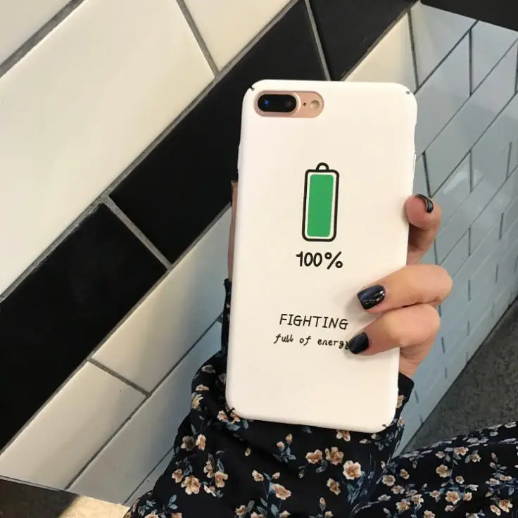 Чехол для iphone 7 8 X 6 чехлы S s чехол XR XS Max Plus симпатичный жесткий с рисунком черный