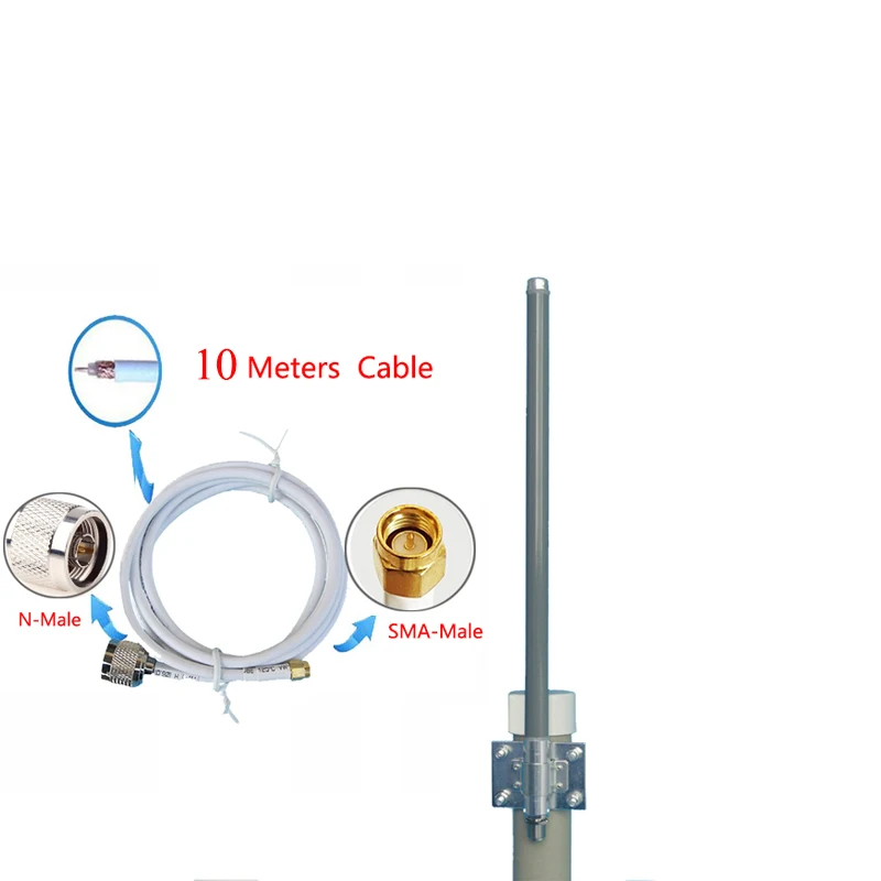 2 4 ГГц 8dbi wifi высокое качество omni Стекловолоконная Базовая антенна для наружной