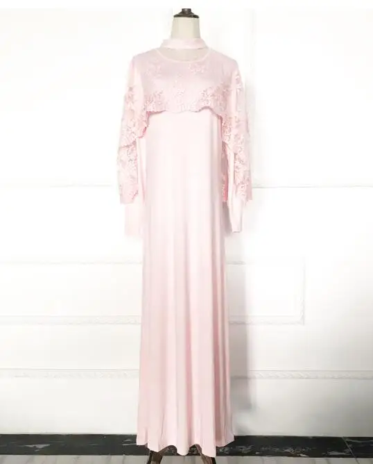 

Kaftan Abaya Elegant Dress Women Ladies Long Lace Robe Ramadan Muslim Fashion Dresses Turkey Islamic Dubai Saudi Arab Clothing