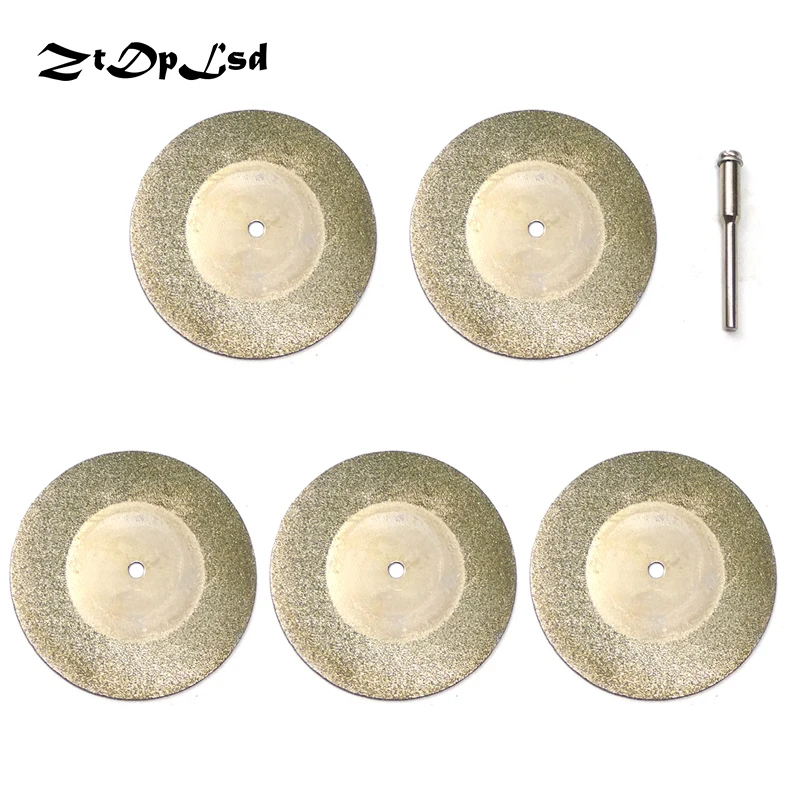 

ZtDpLsd 5 Pcs 50mm Diamond Cutting Discs Cut Off Blade for Dremel Rotary Tool Abrasive Disc Dremel Accessories Disco De Corte