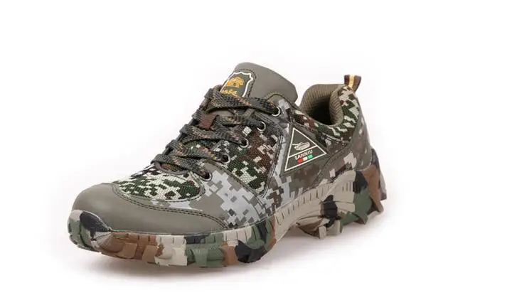 Army Green Летние сверхлегкие мужские камуфляжные походные тактические ботинки мужские дышащие тренировочные ботинки специальные армейские защитные рабочие ботинки - Цвет: Army Green
