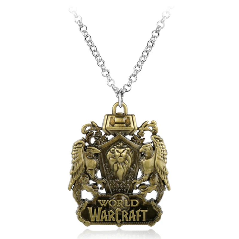 Модные аксессуары анимационные игры World Of War Craft очарование кулон ожерелье для