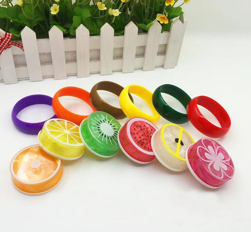 6 шт. красочные пушистые слизи игрушки глина для моделирования грязи фрукты