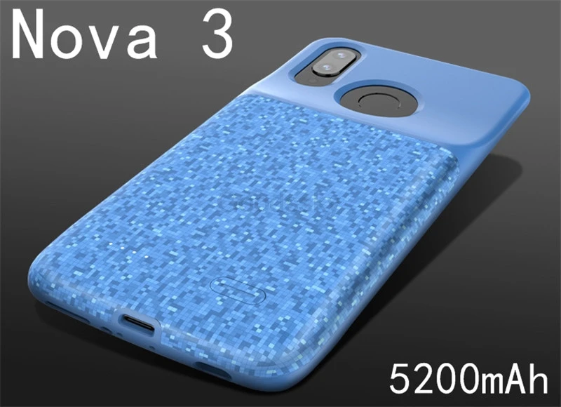 Силиконовый противоударный чехол-батарея Silm для huawei Honor 8 9 Lite 6X 7X Play 8X Nova 3 power bank, чехол-накладка на заднюю панель, чехол s