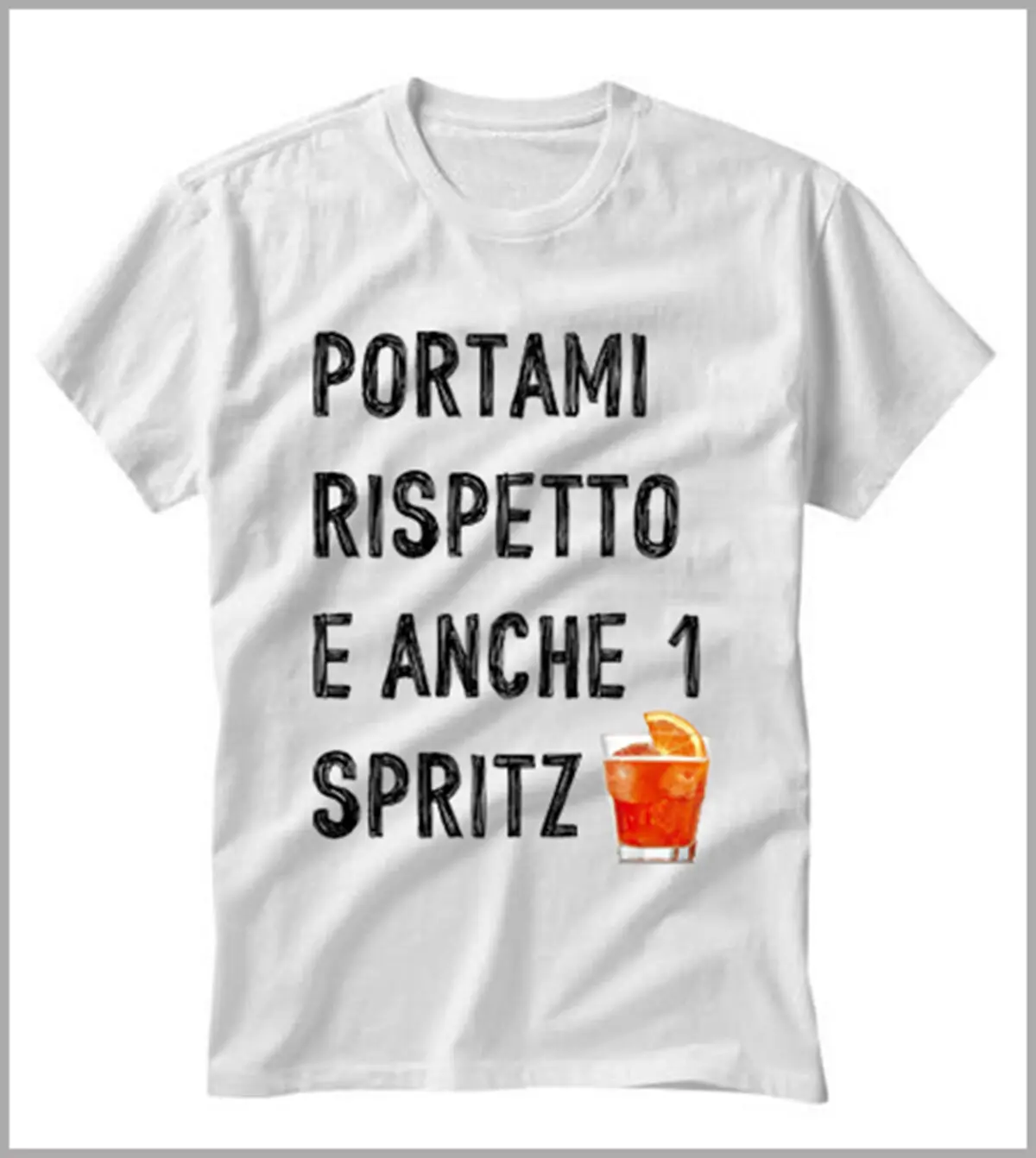 Футболка UOMO DONNA PORTAMI RISPETTO E ANCHE 1 SPRITZ APEROL GEN0439 хип хоп забавная футболка мужские