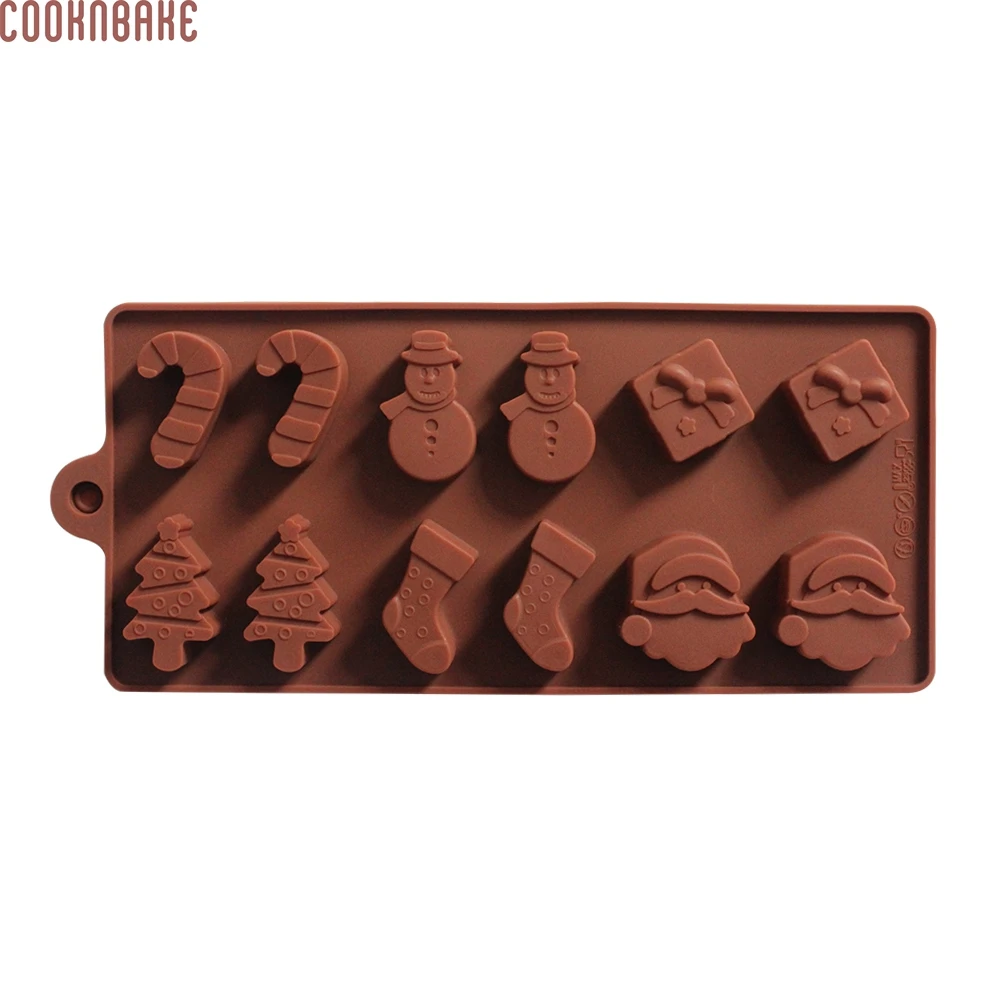 COOKNBAKE DIY силиконовая Рождественская форма для торта дерева носки со снеговиком