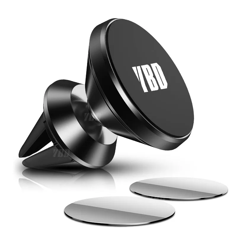 black YBD Автомобильный держатель для телефона Магнитный держатель для мобильного телефона Универсальный Автомобильный держатель для мобильного телефона - Цвет: black