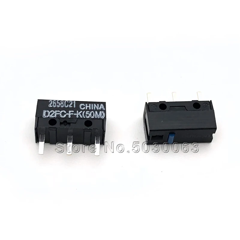 Оригинальный Omron D2FC F K (50m) микропереключатель мыши 7N 10m 20M от Logitech Thunder Snake Key