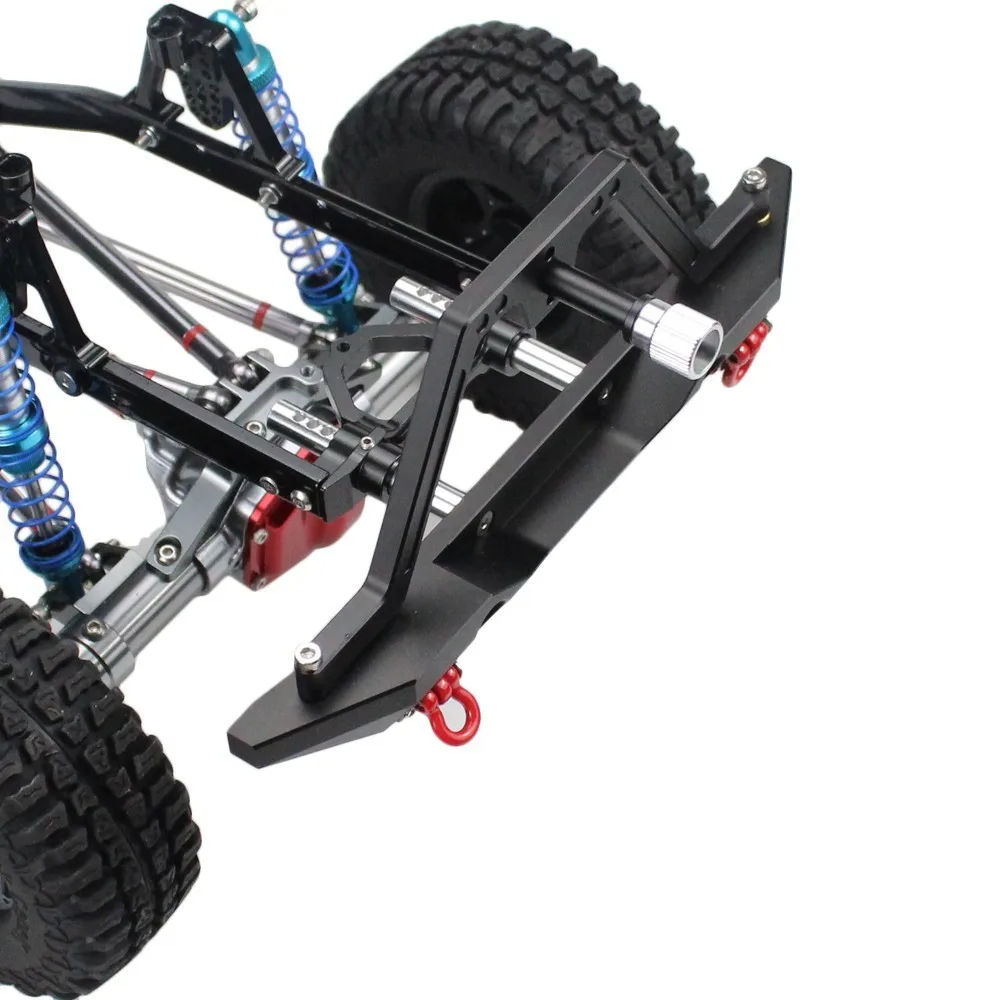 MEREPACCOR металлический задний бампер со светом для 1/10 RC Гусеничный автомобиль