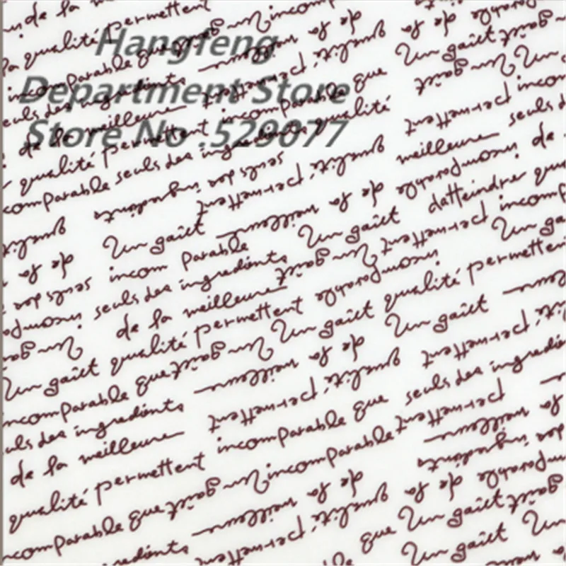 

Brown Letters printing Food grade oil-proof Wrappers Wax Paper For Burger sandwich bread fries fast food baking wrapping paper