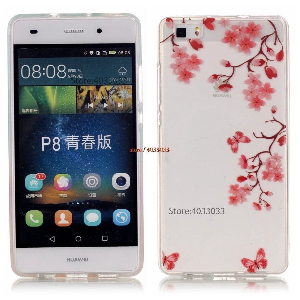 ТПУ Мягкая силиконовая Тонкий чехол для huawei P8 Lite ALE L02 L21 L23 Телефон оснащен P8Lite ALE-L02