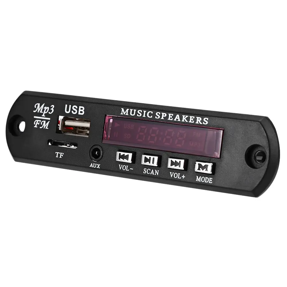 Автомобильный цифровой светодиодный 12 V Авто MP3 плеер декодер доска Панель