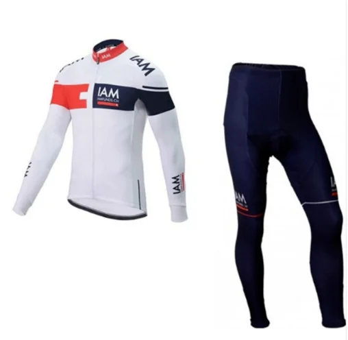 spring autumn 2016 Pro team IAM cycling jersey long sleeve mens quick dry thin bike cloth MTB Ropa Ciclismo Bicycle maillot gel | Спорт и