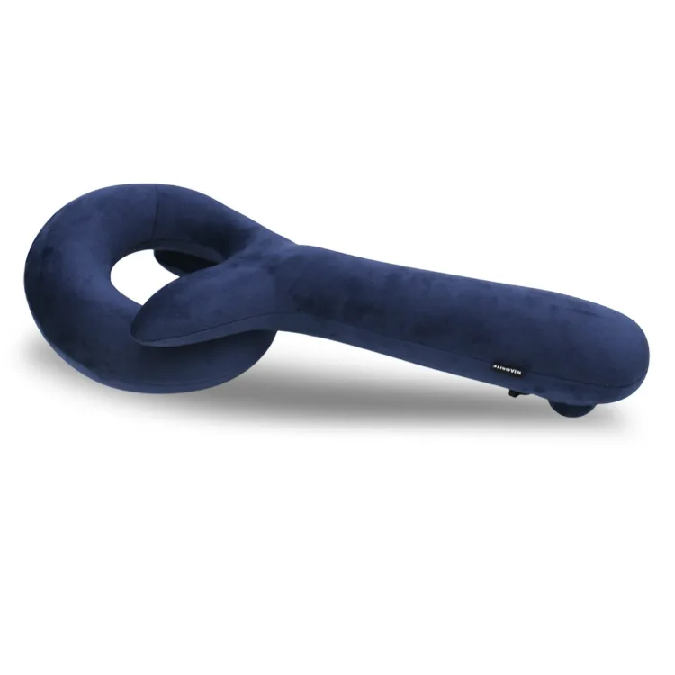 Темно-синий Q-shape Подушка для защиты путешествий на дальние расстояния предметы первой необходимости для отдыха в офисе надувная подушка аксессуары для полетов товары - Цвет: Темно-синий