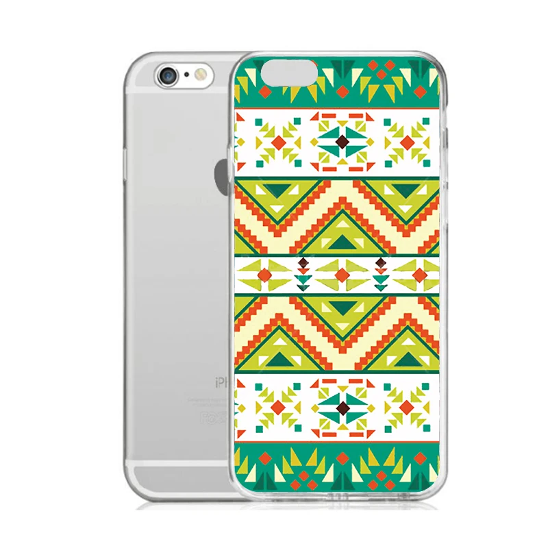 TPU Clear Phone Case For iPhone 6 6s 7 8plus x Coloful Soft Mandala flower Free shipping 4 5se |