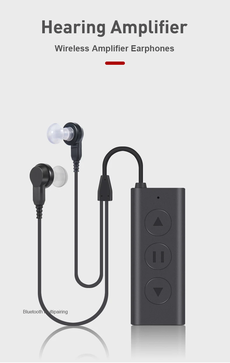 Новые беспроводные Bluetooth 5,0 усилитель гарнитура HD стерео Спортивные Bluetooth наушники с микрофоном аудиофоны слуховой аппарат наушники