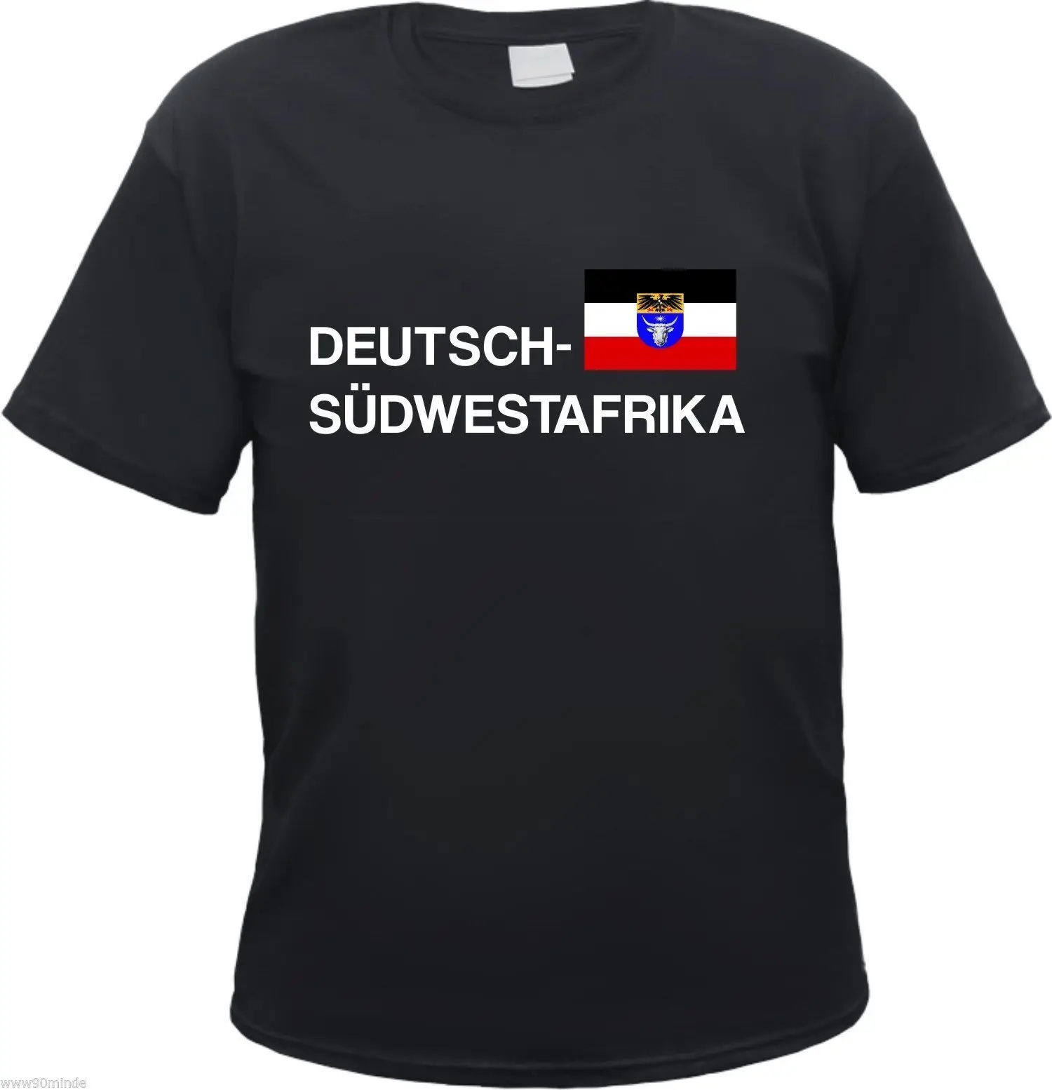 Немецкая футболка Юго-Западная Африка-черный/белый/флаг-S до 3XL - купить по