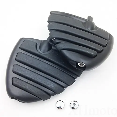 Пара черных алюминиевых подножек для передних и задних мотоциклов