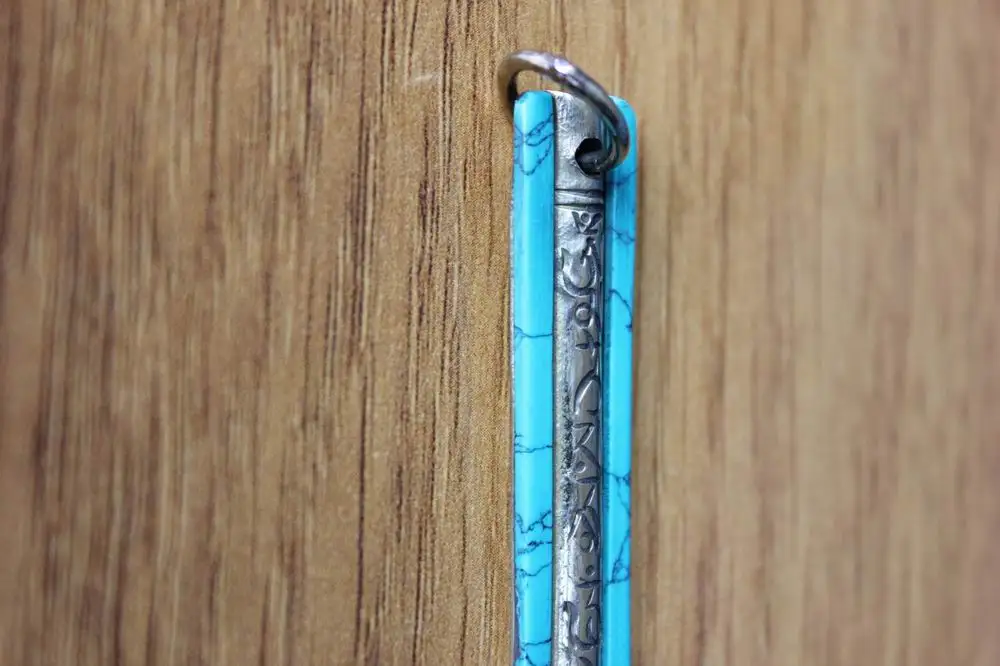 PN816 тибетская медь шесть слов мантра мужские амулеты очарование ручной работы