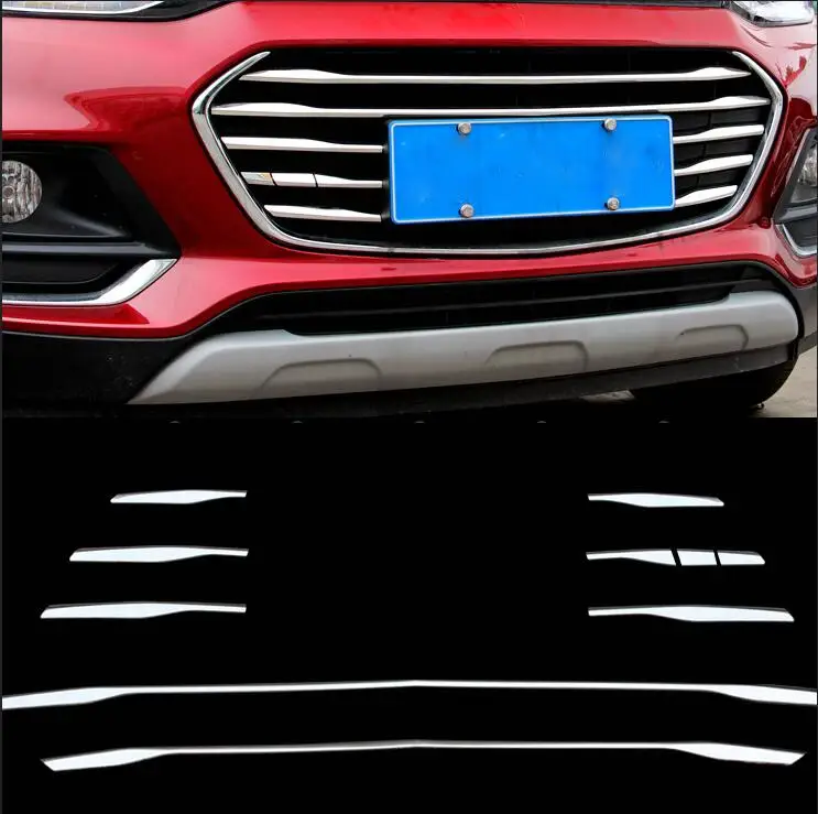 

car-styling case for Chevrolet Trax Tracker 2017 Car styling Stainless steel Modification of the net trim cover stickers
