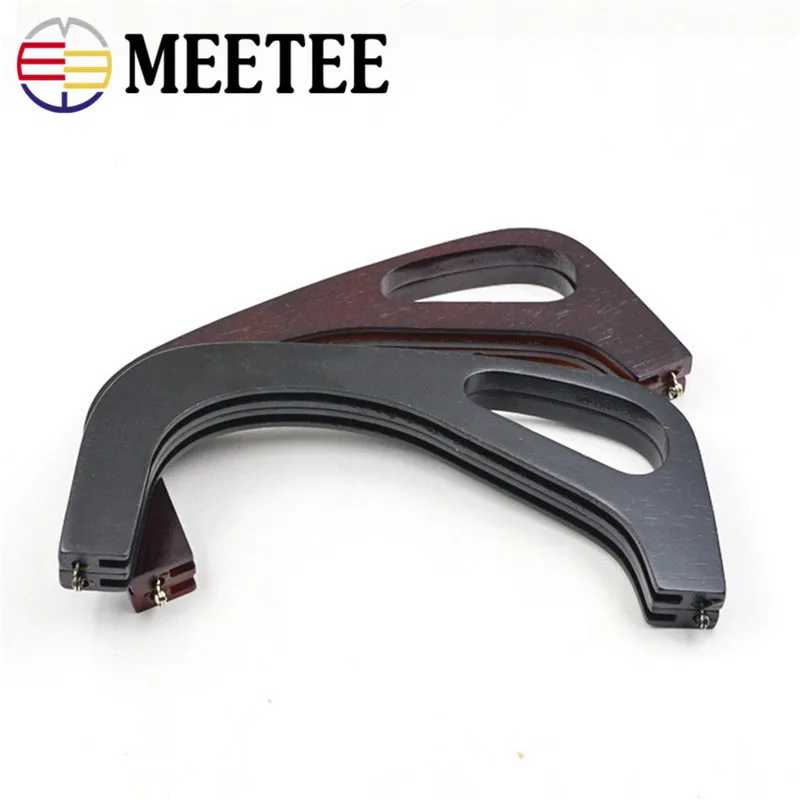 25.5*12.5*2.5cm bag Frame rubber wood handle antique coffee kiss clasp purse frames DIY Bag Accessories 5colors for select ZK754 | Дом и сад