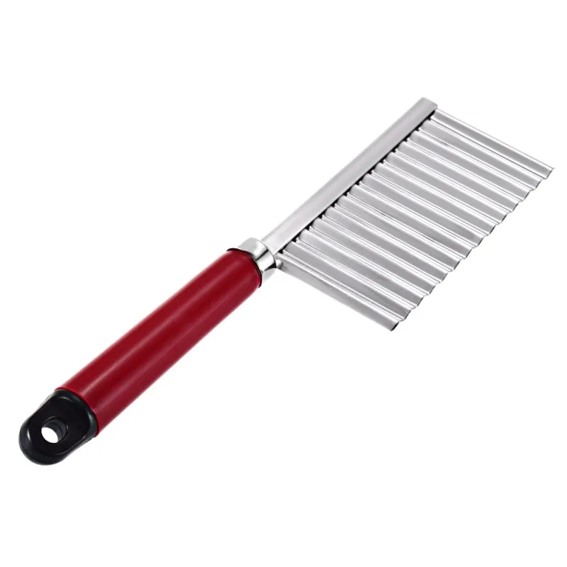 Прямая поставка слайсер для картофеля из нержавеющей стали волнистая овощерезка