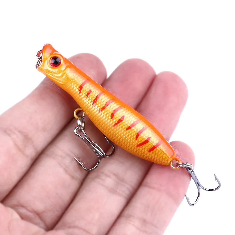 

1pcs new bait fishing lures lake pesca carp soft freshwater set 6cm 5g fishing hard fishing tackle bass cheap popper lure