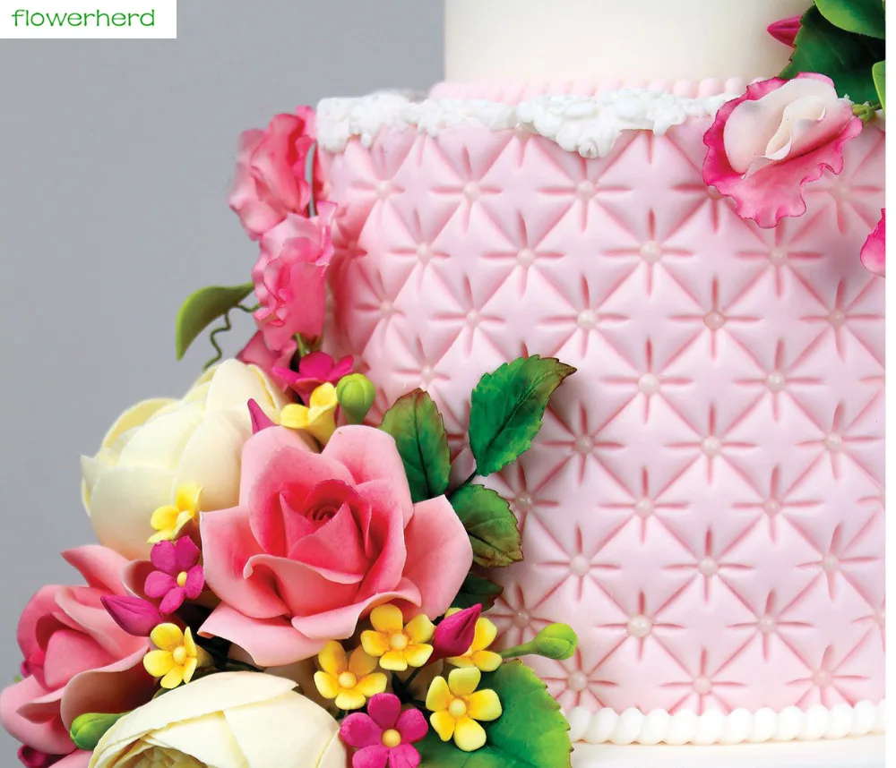 Мини непрерывного лоскутного шитья торта границы украшения силиконовые формы